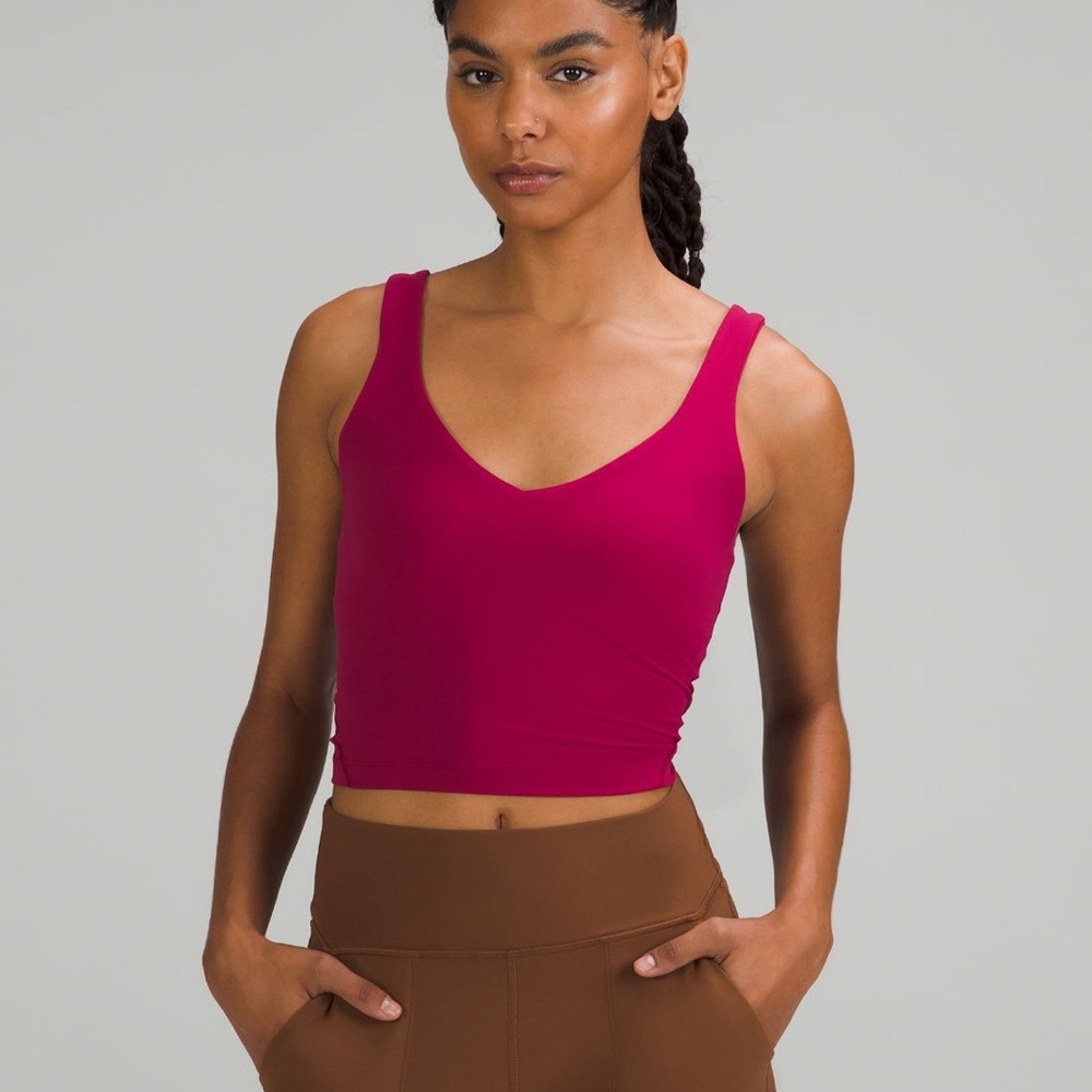 Lululemon Align crop tank in Magenta.- Size 6